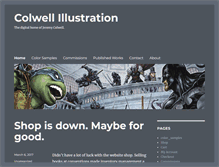 Tablet Screenshot of colwellillustration.com